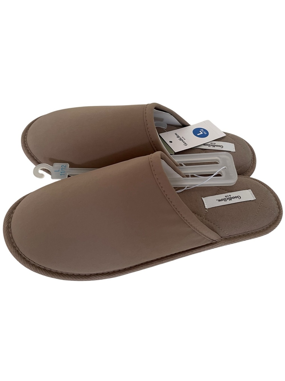 Goodfellow & Co Men's Beau Scuff Slippers Taupe - Picture 3 of 3